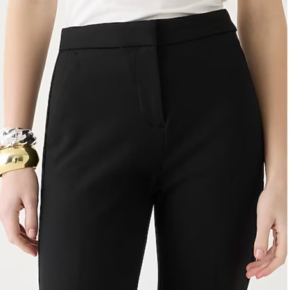 J. Crew Kate straight-leg pant in four-season stretch Black NWT size 8 - Picture 2 of 11